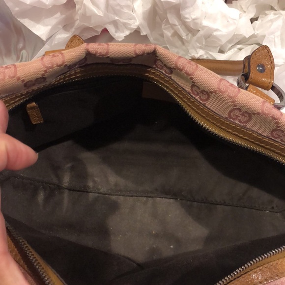 Gucci Pink GG Canvas Satchel, Great Condition❤️ - Picture 10 of 16